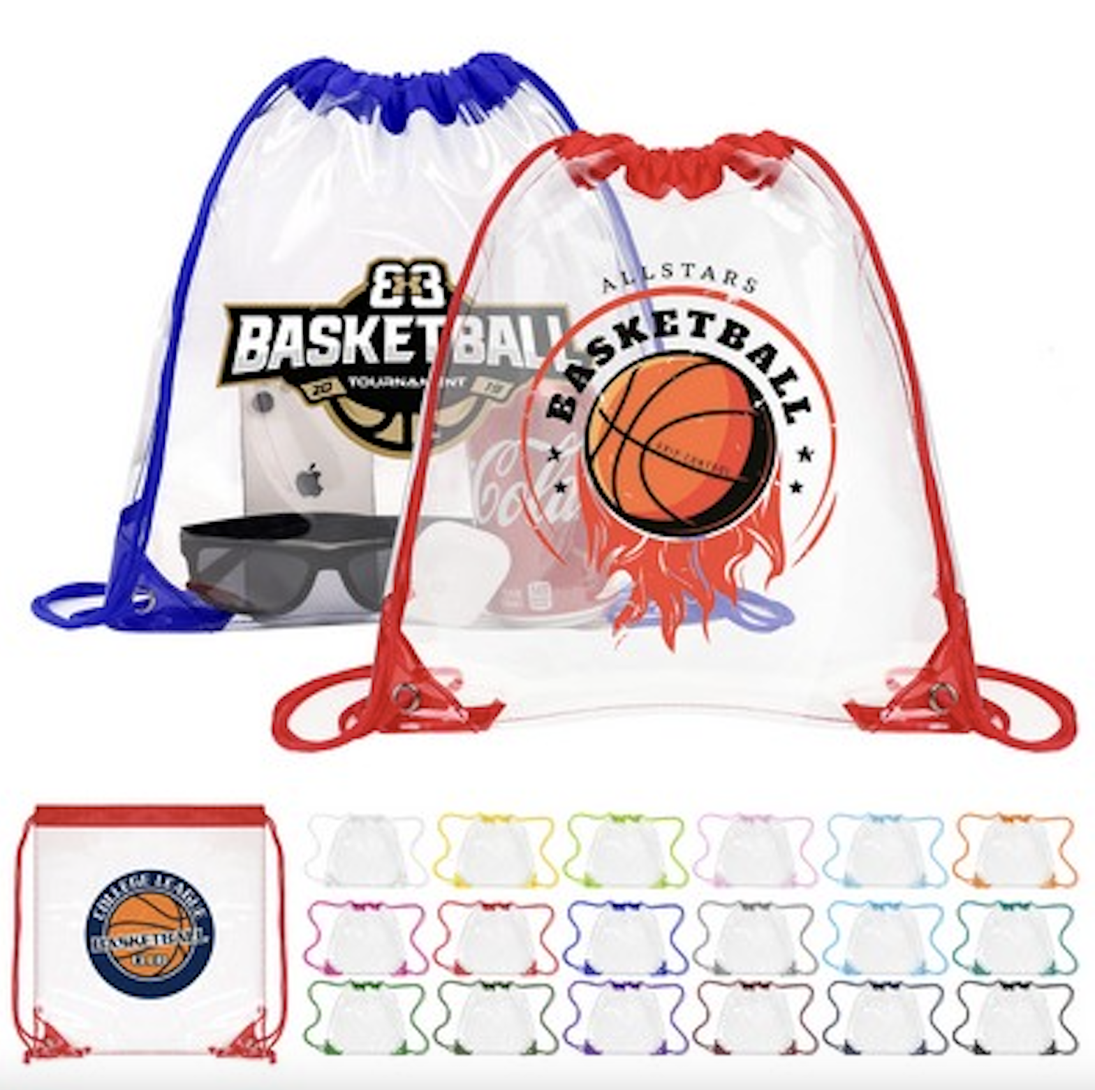 Clear Drawstring Backpack 1