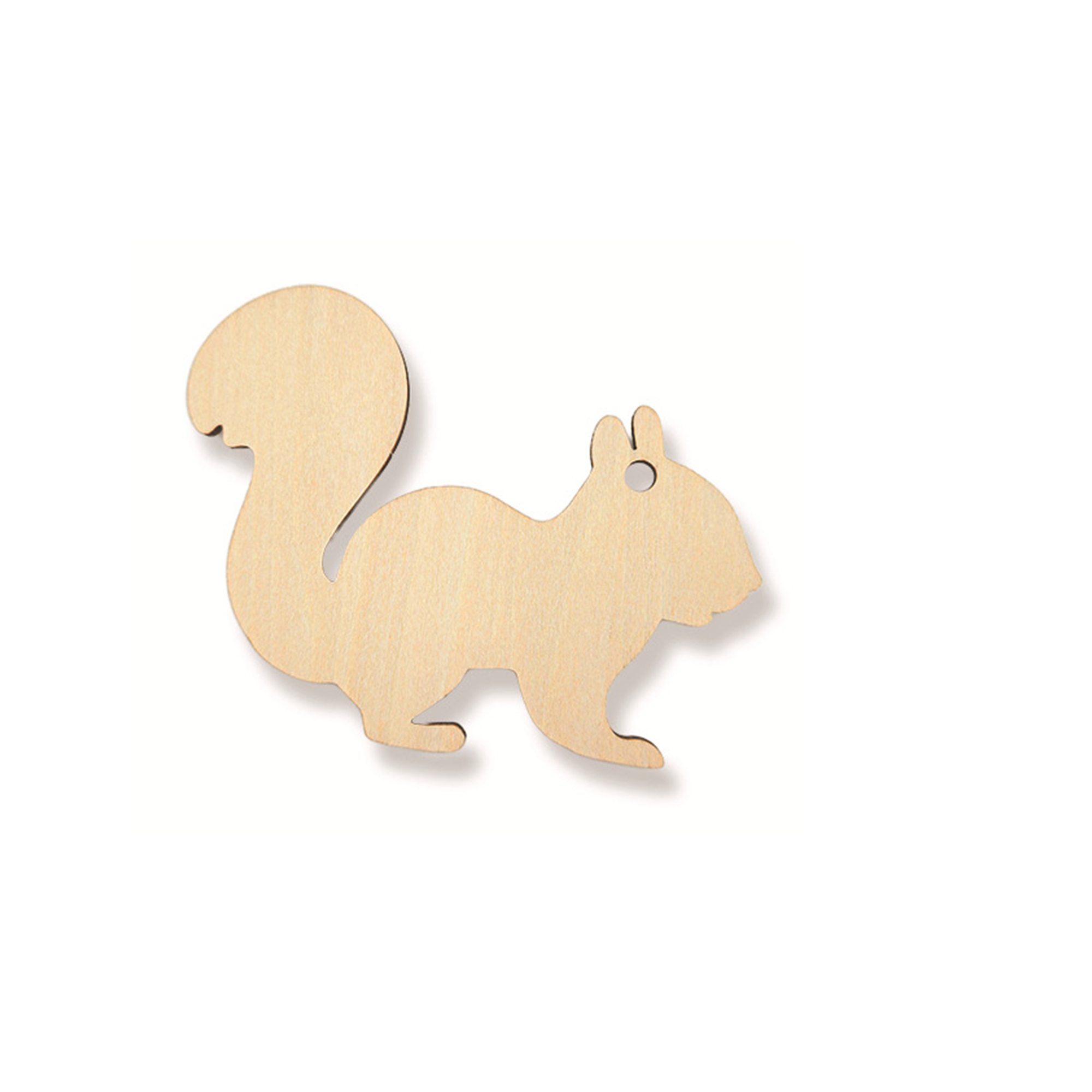 Natural Wood Christmas Tree Pendant 75