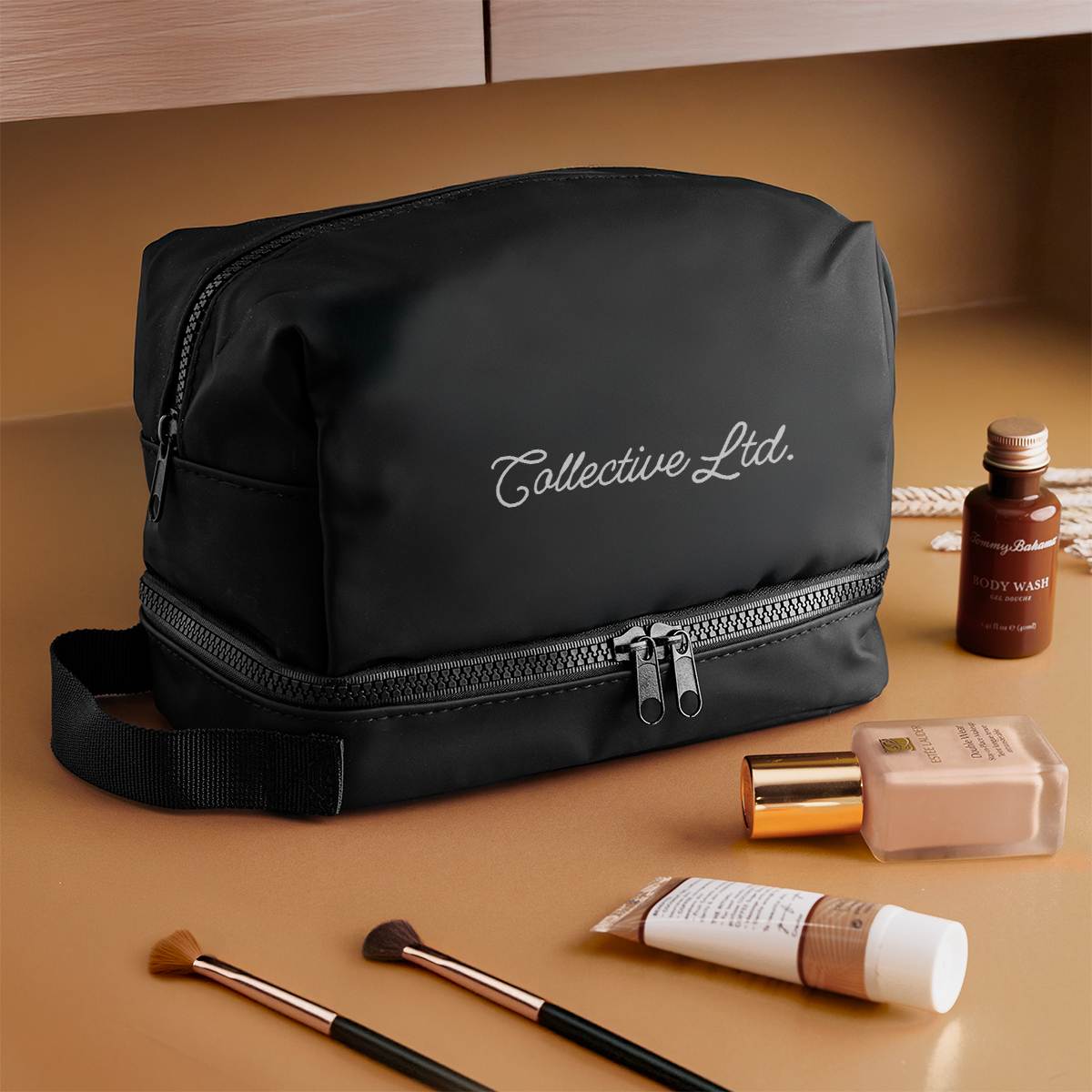 Hudson rPET Leatherette Toiletry Bag 2