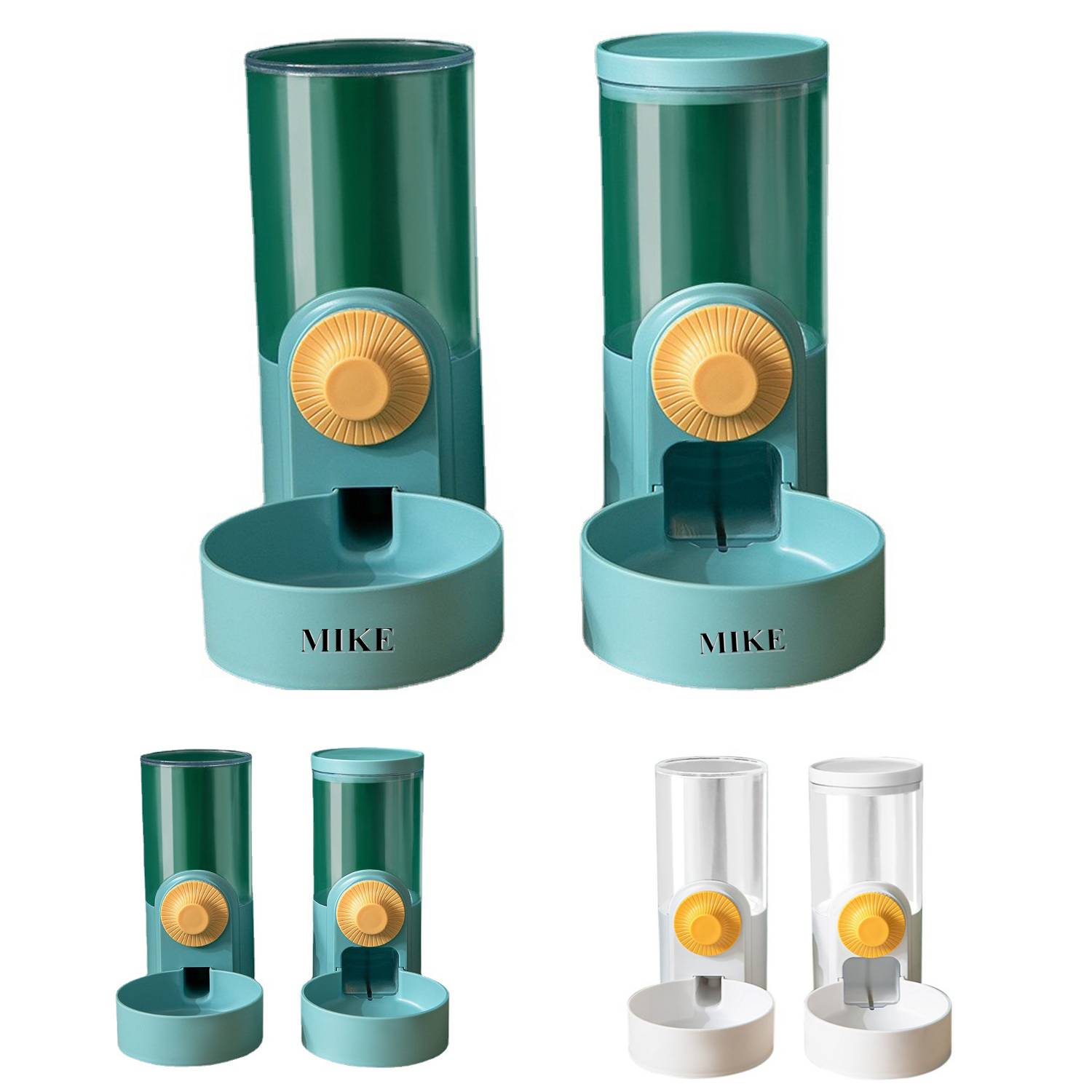 Cat Food and Water Feeder Dispenser Set 6