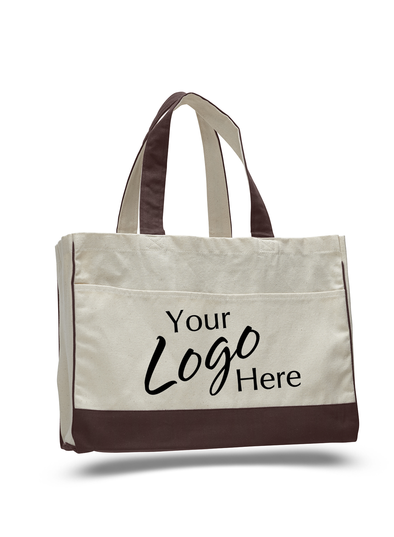 Canvas Standard Tote Bag 17" W x 13" H with 5" Gusset