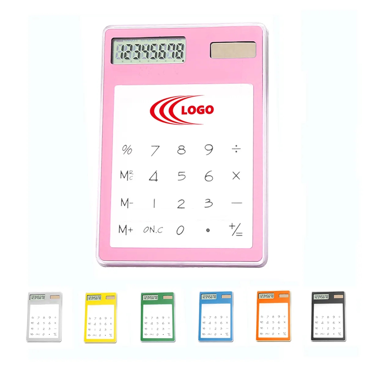 MOQ50 Clear Thin Solar Powered Calculator 11