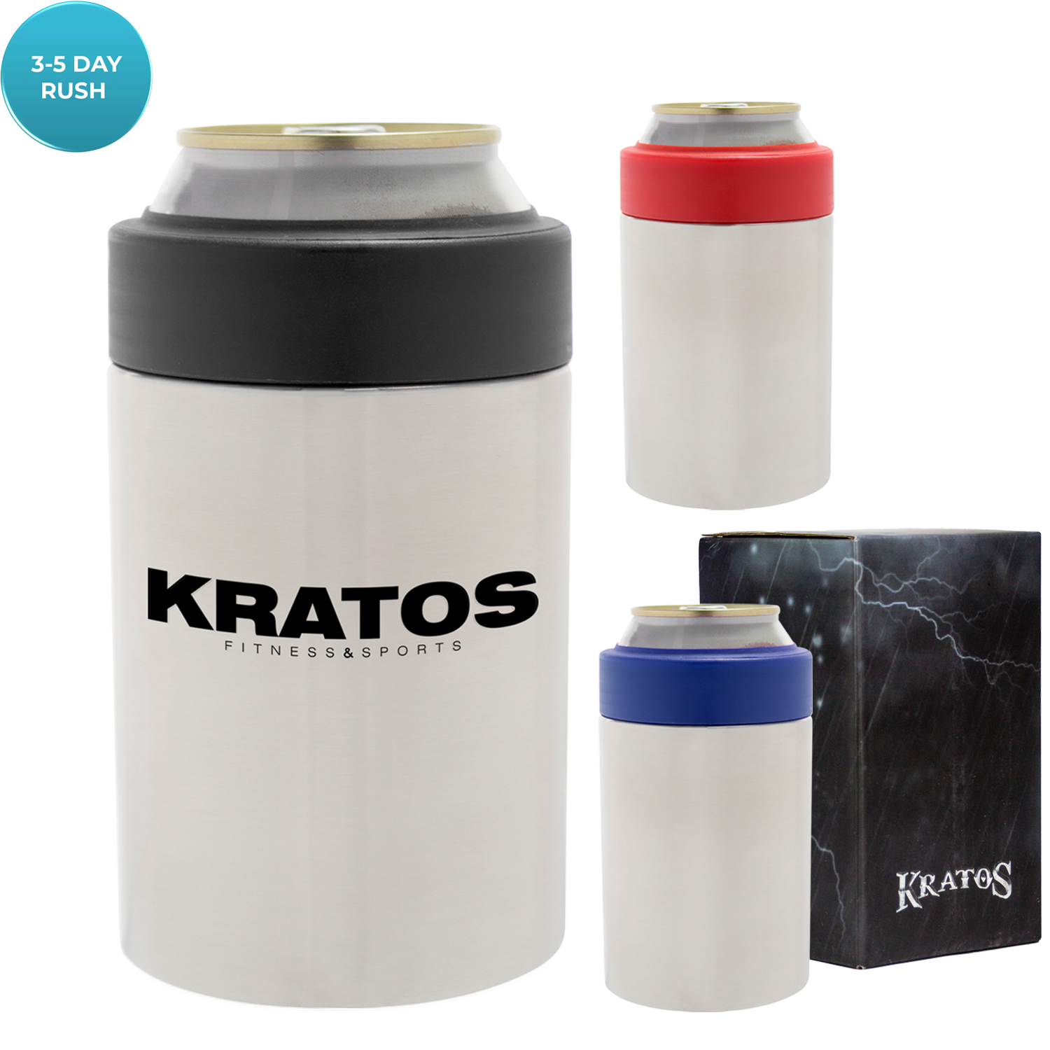 Kratos Double Wall Stainless Can Cooler 2