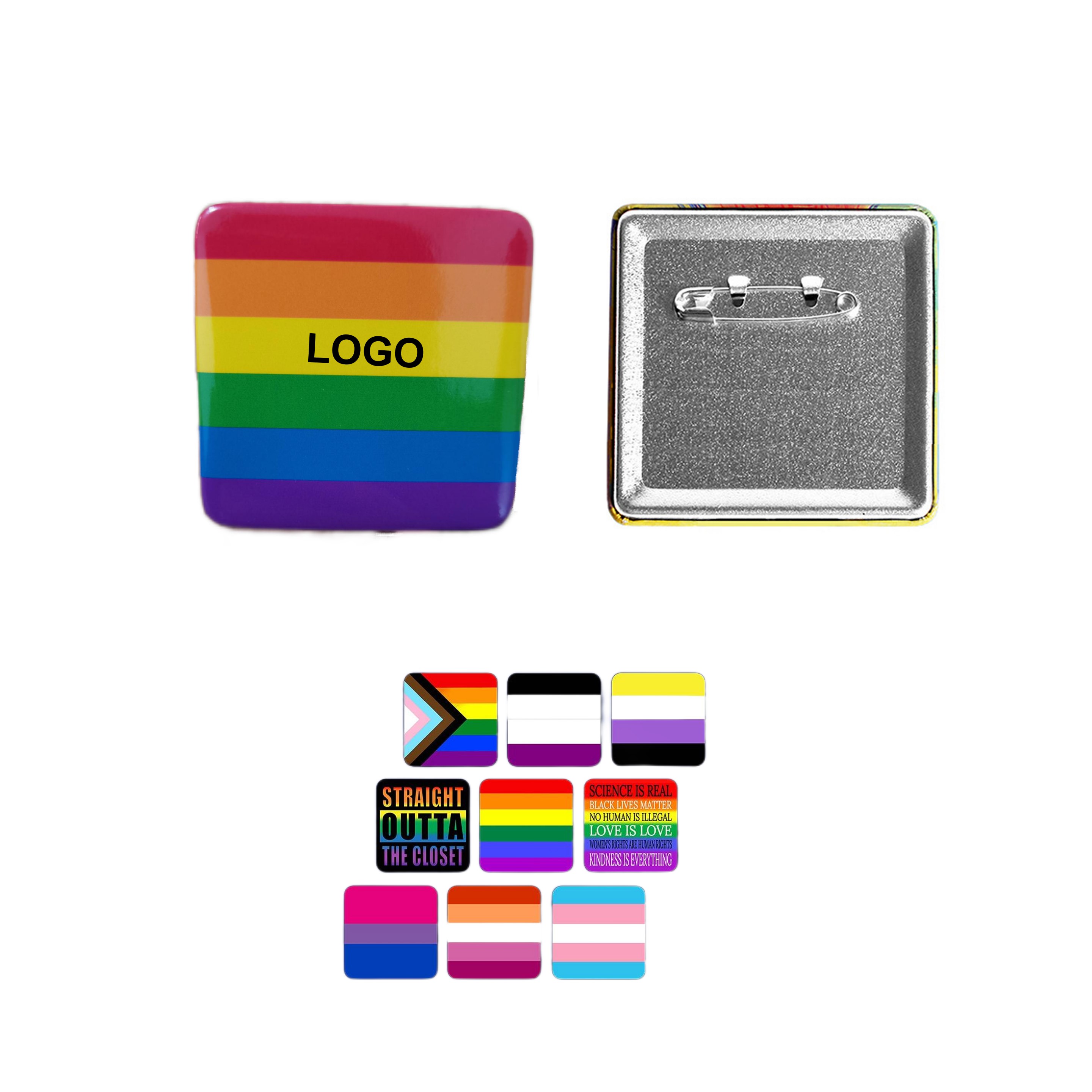 Square Button Pin (direct import) 2