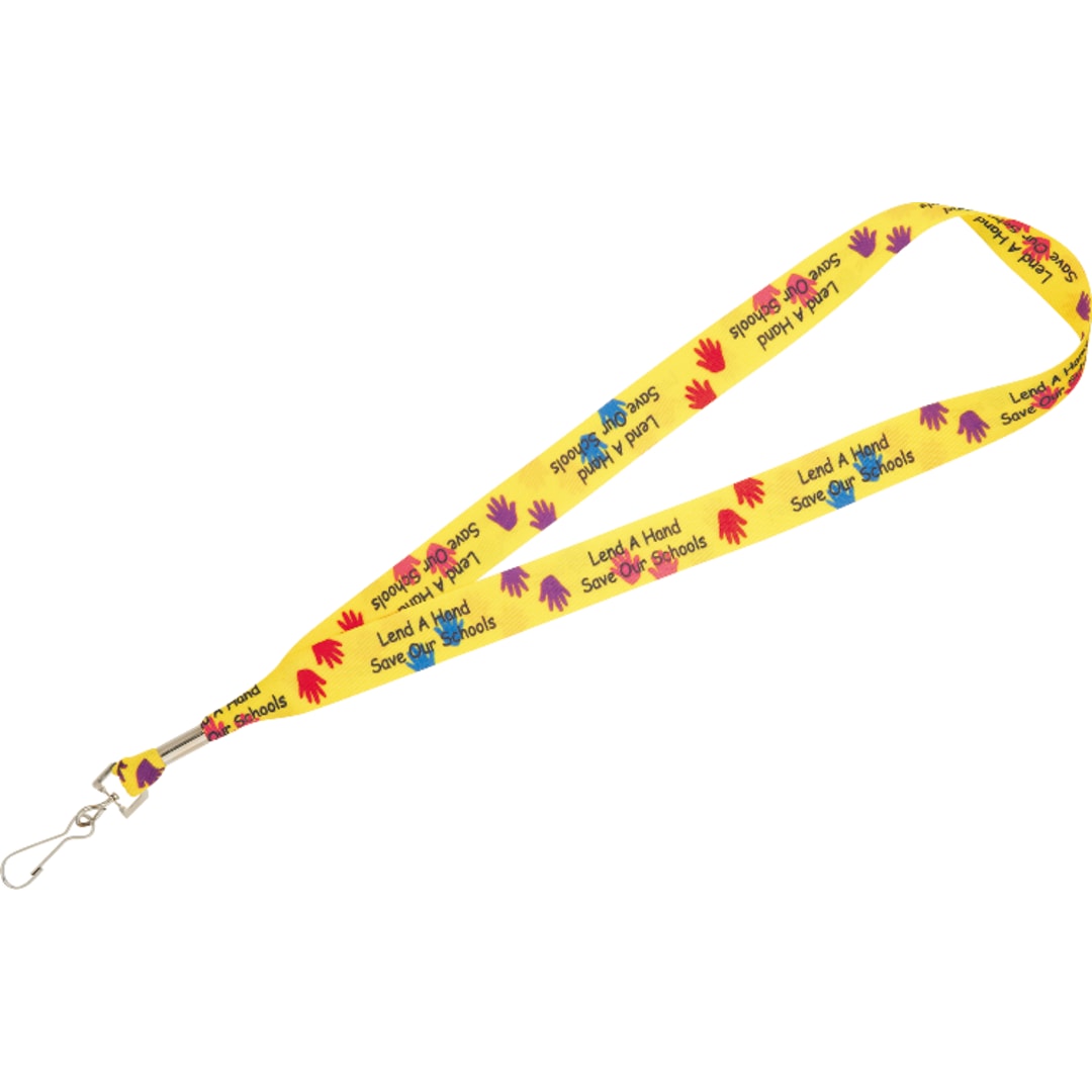 Full Color 1" Lanyard w/ Hook 10