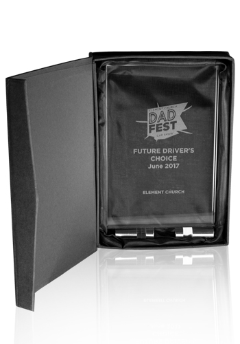 Mid Size Chroma Glass Awards with Double Stand 1
