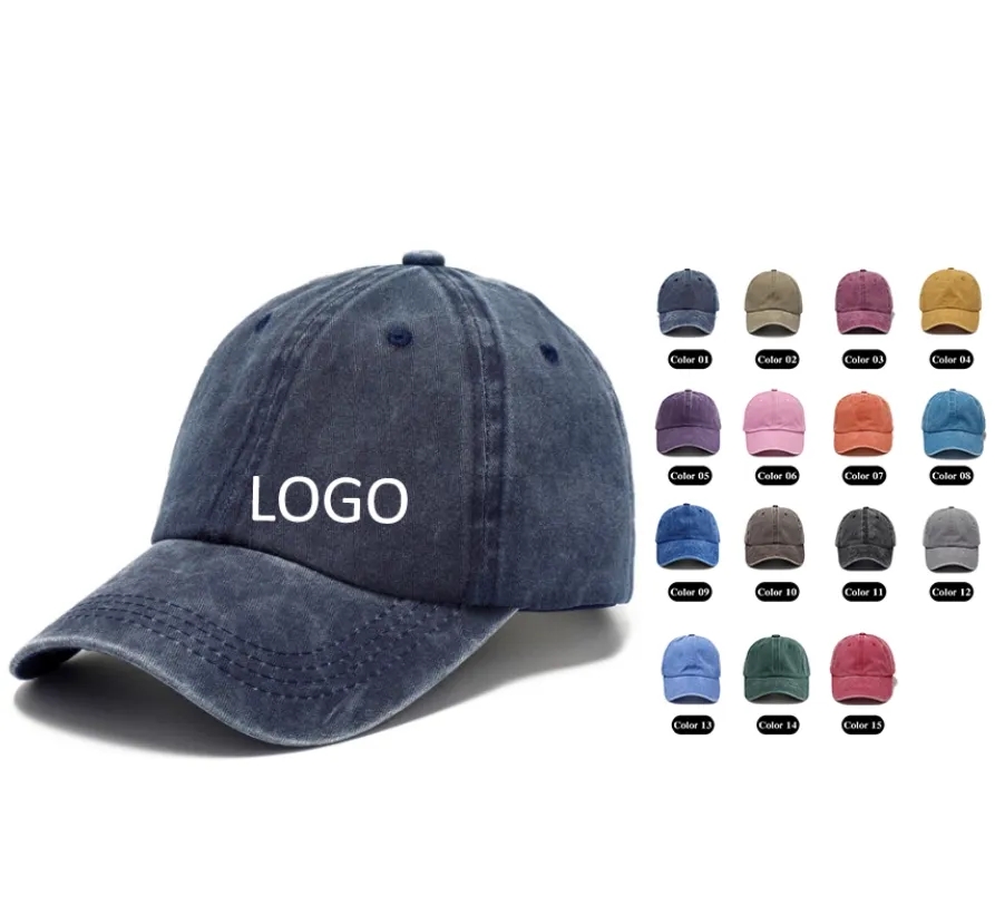 Custom Distressed Dad Hats Bulk Wholesale Unisex Vintage Baseball Caps For Business 6