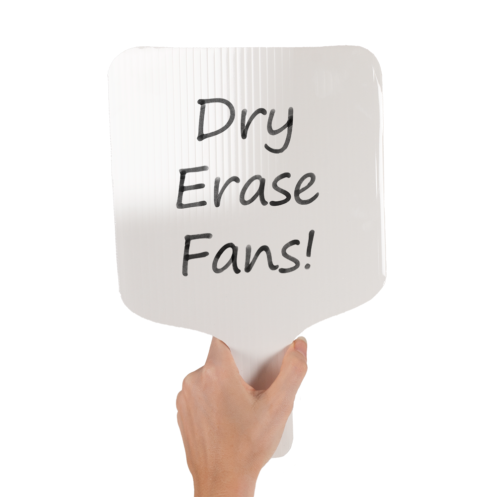 Full Color Dry Erase Hand Fan 4