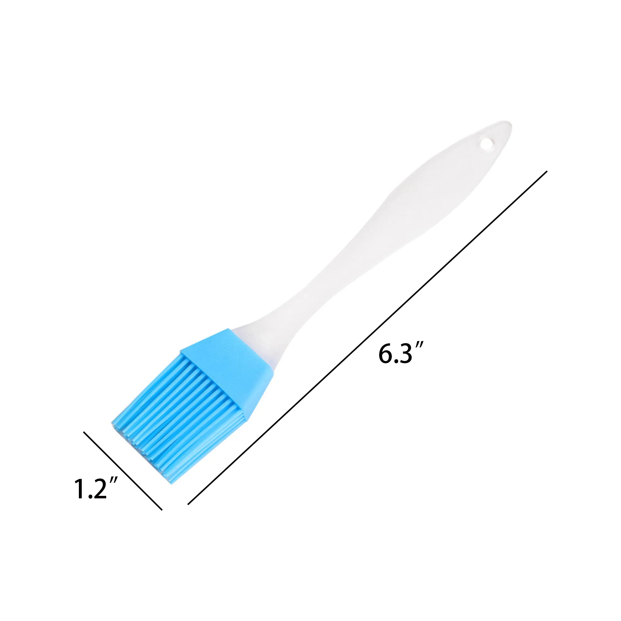 MOQ50 Silicone Head Multi-Color Plastic Oil Brush 3