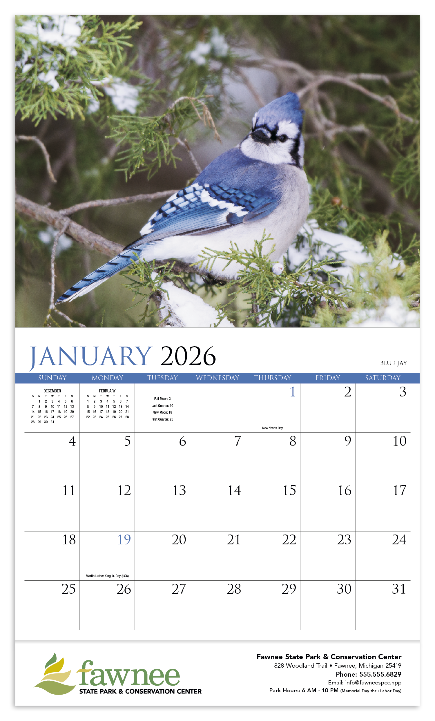 HotLine® Products Songbirds Appointment Calendar - Stapled 53