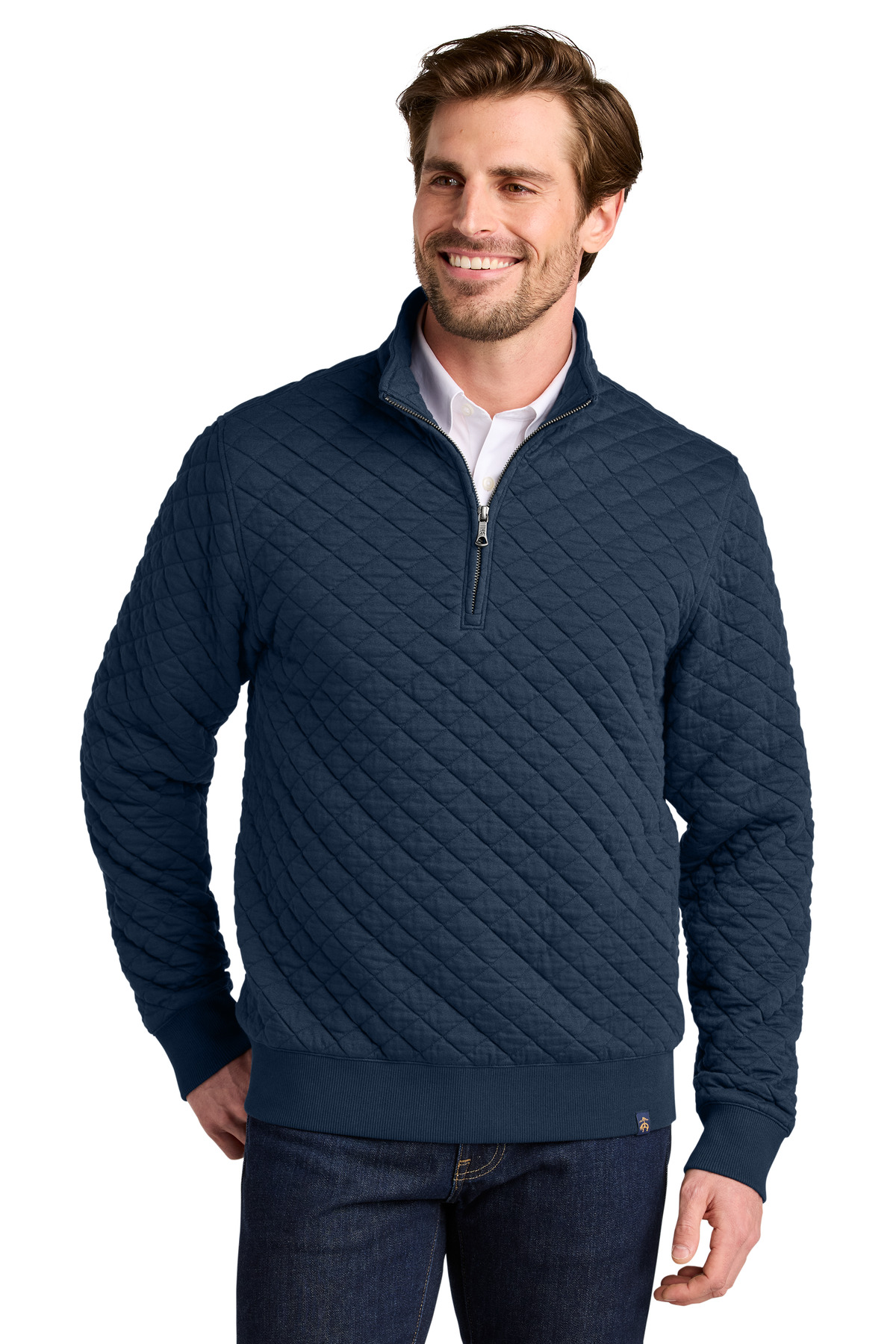 Brooks Brothers Diamond Quilt 1/4-Zip BB18212 19