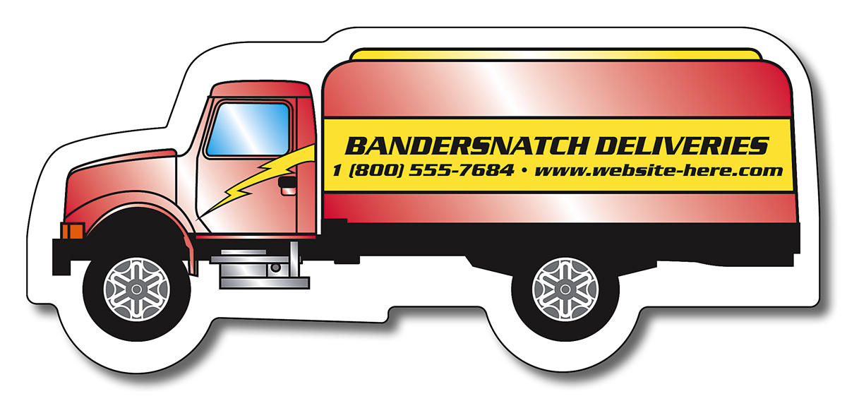 Magnet - Oil Tanker Truck Shape (3.72x1.625) - 30 mil 2