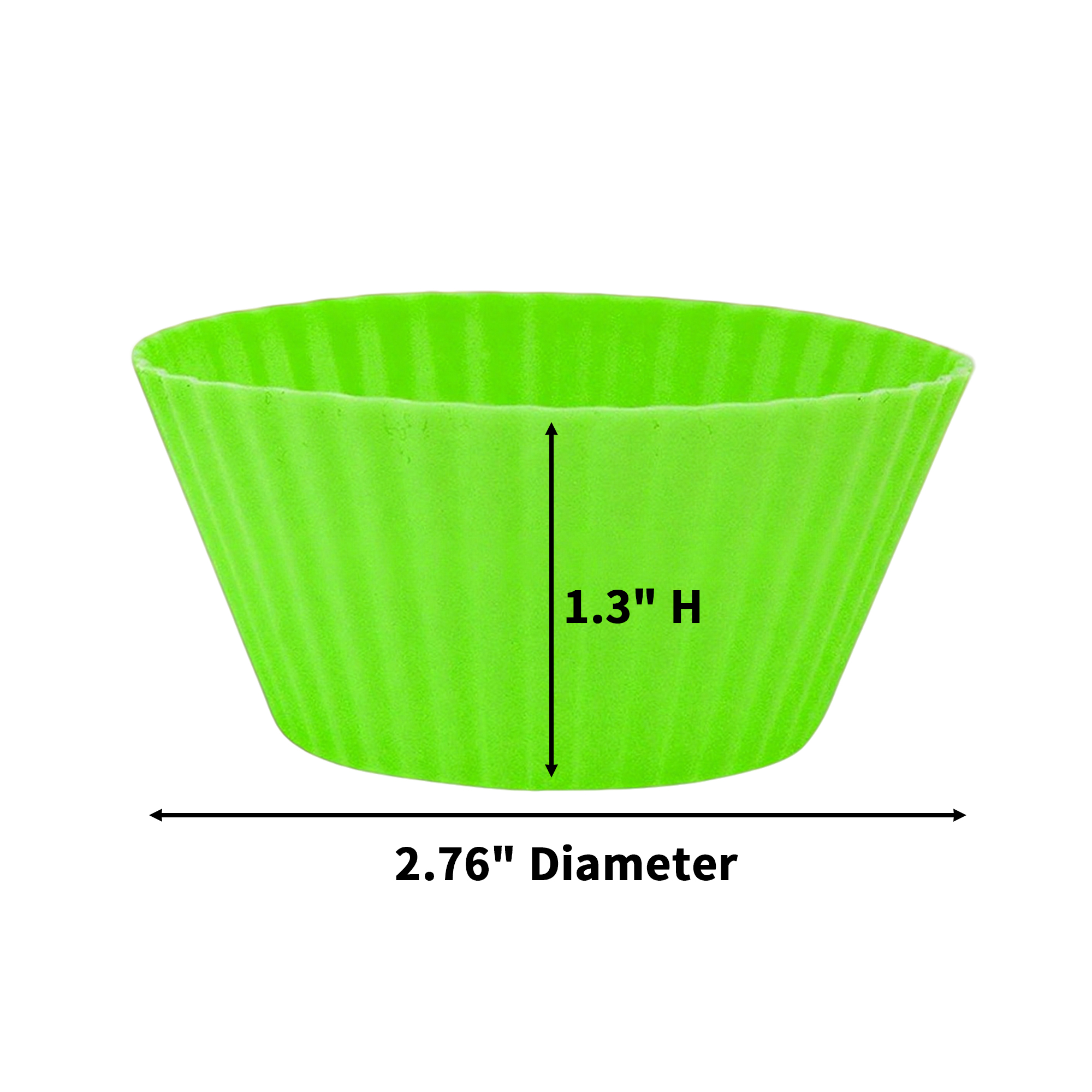 Food Grade Silicone Baking Cup 2.76" Diameter x 1.3" Height 2