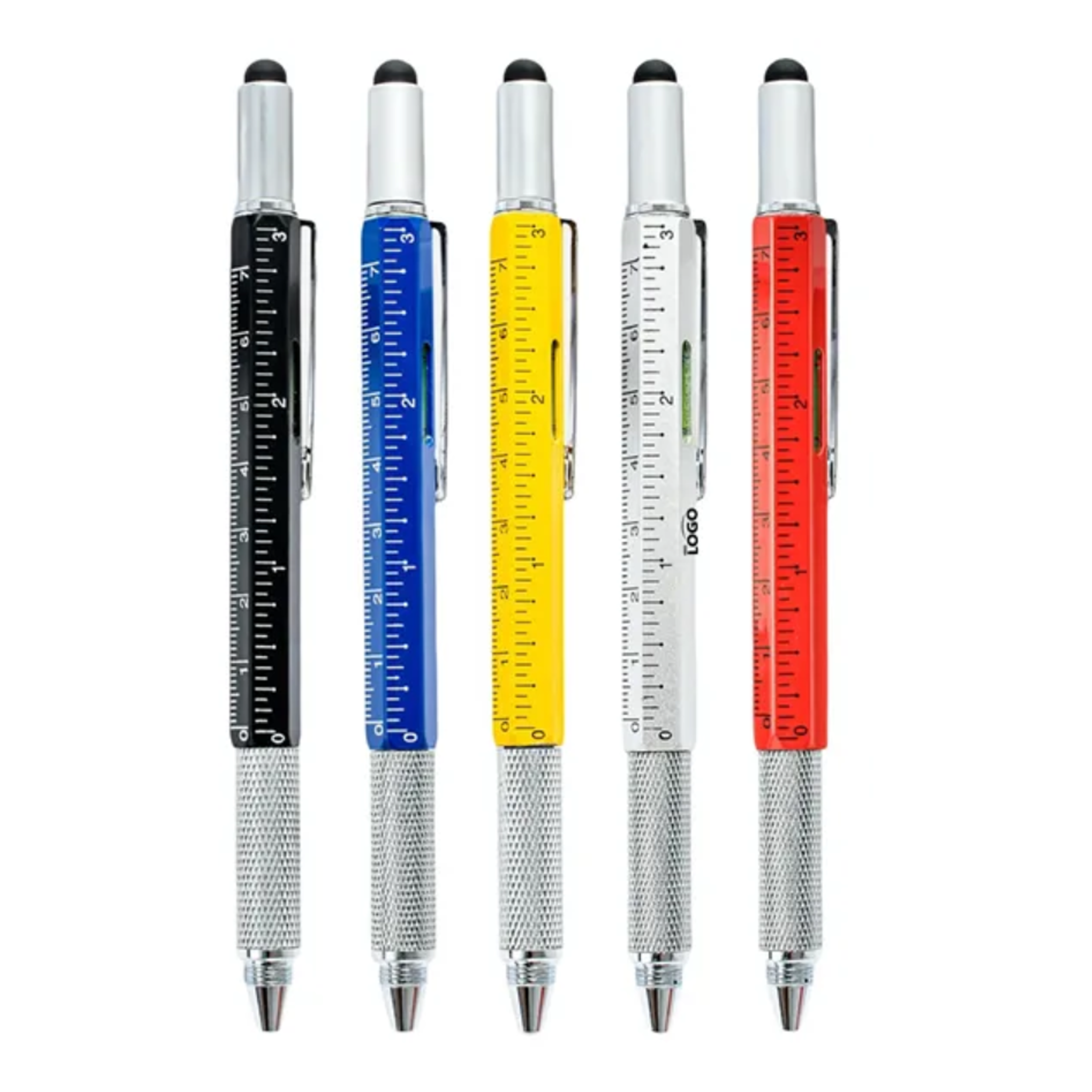 6-in-1 Multifunctional Metal Touch Ballpoint Pen 2