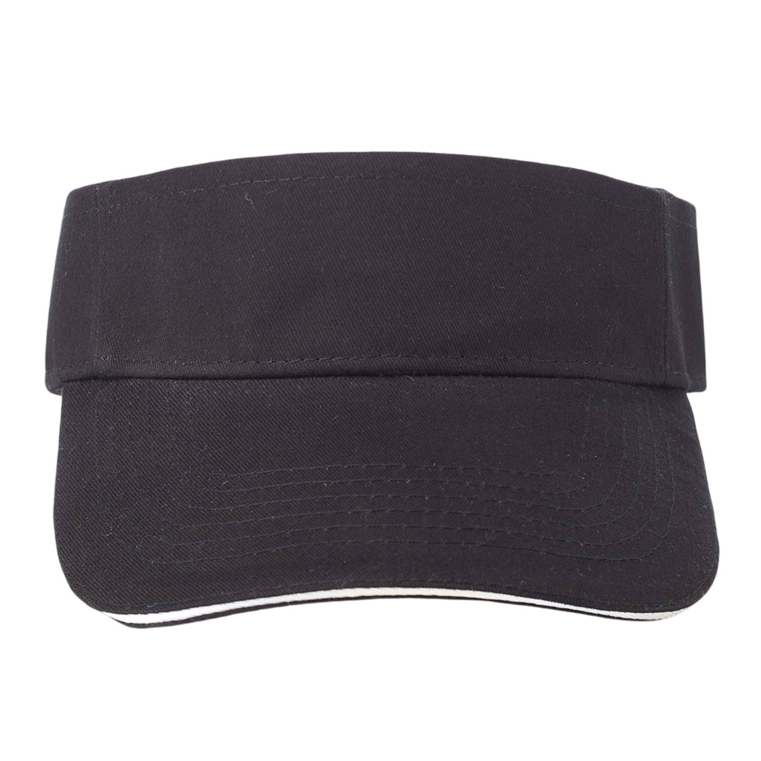 Strap Closure Cotton Sandwich Visor 1