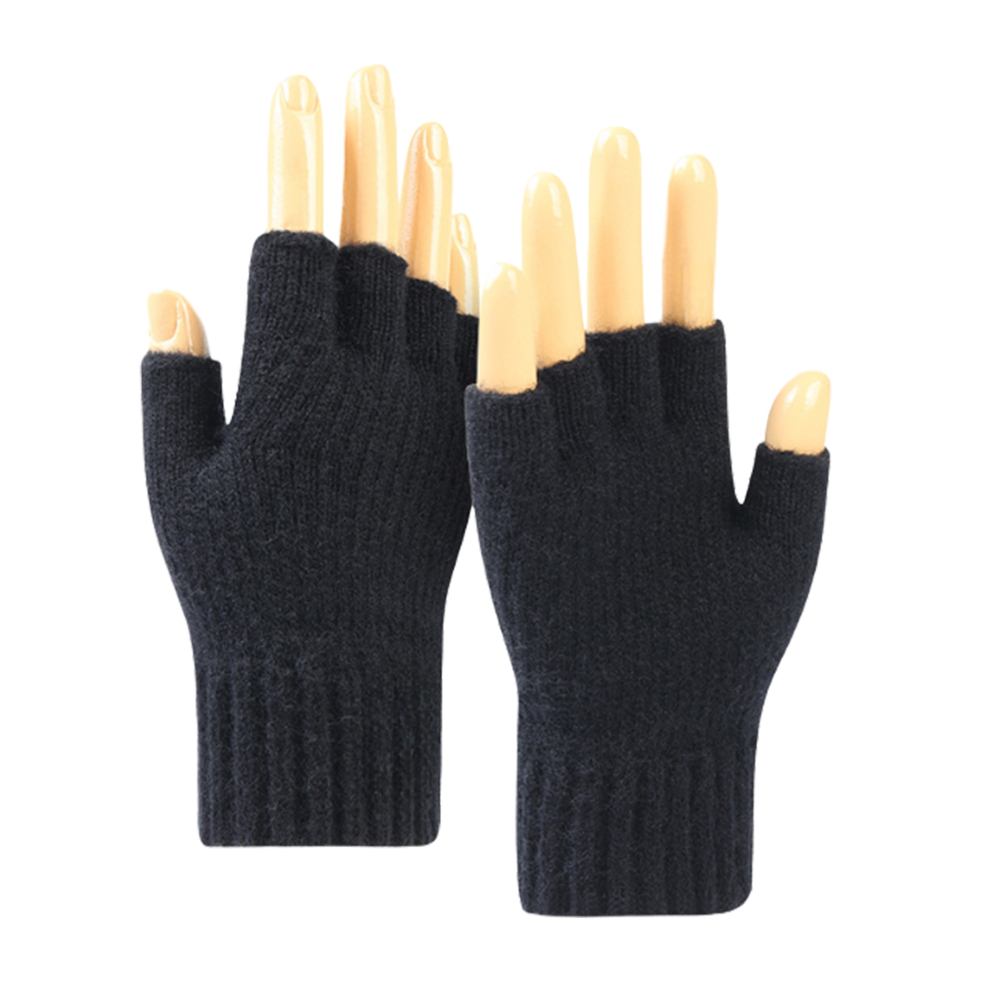Flexible Winter Half Finger Knitted Gloves 1