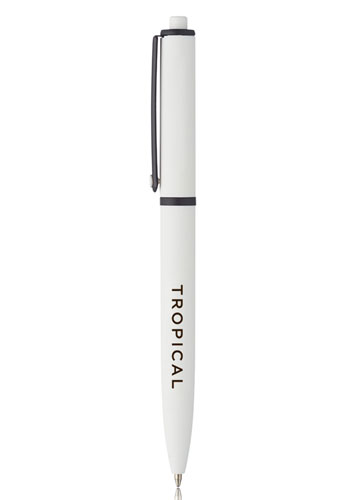 Solid Rubber Coated Plastic Ballpoint Pens 12