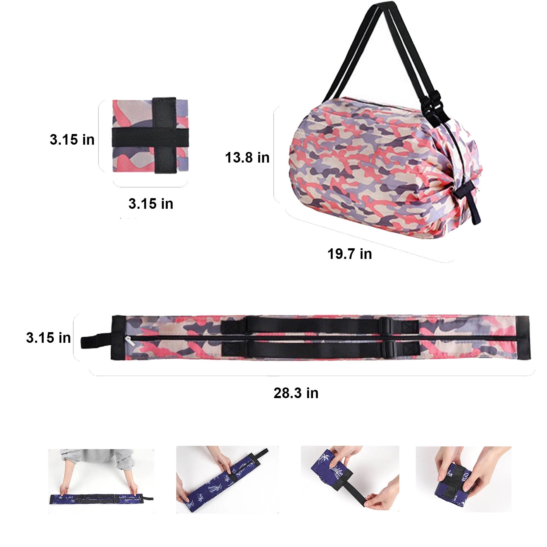 Foldable One-Shoulder Grocery Bags 1
