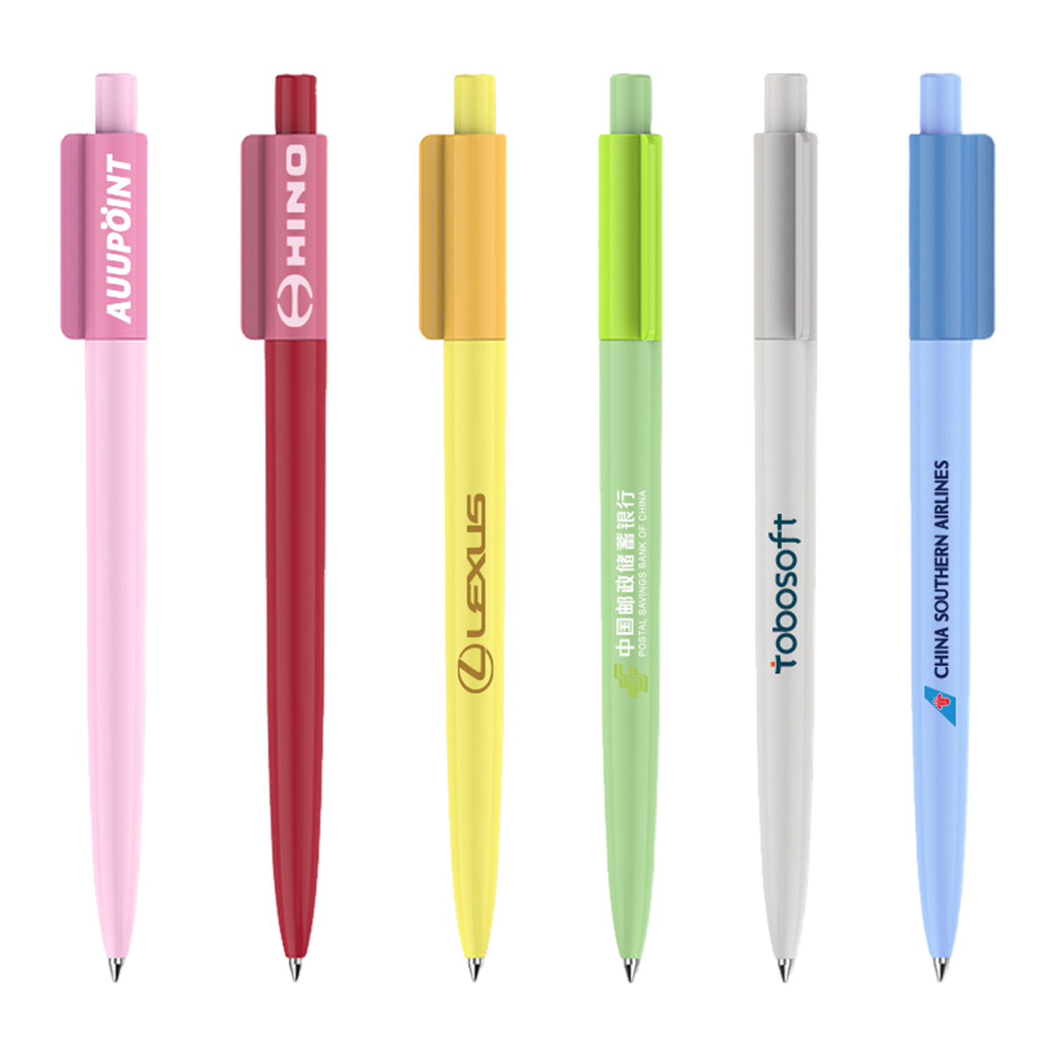 Click Mechanism Plastic Ballpoint Pen 6