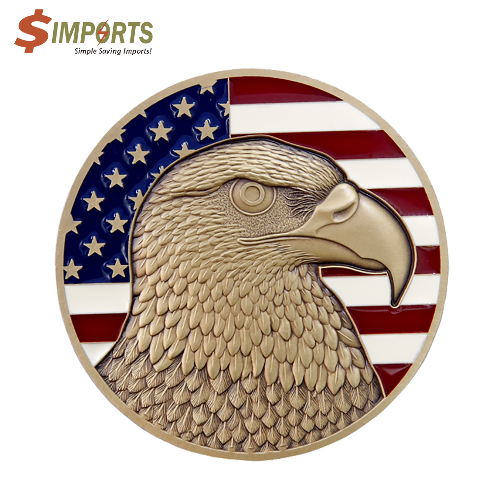 Soft Enamel Brass Coin (Simports)