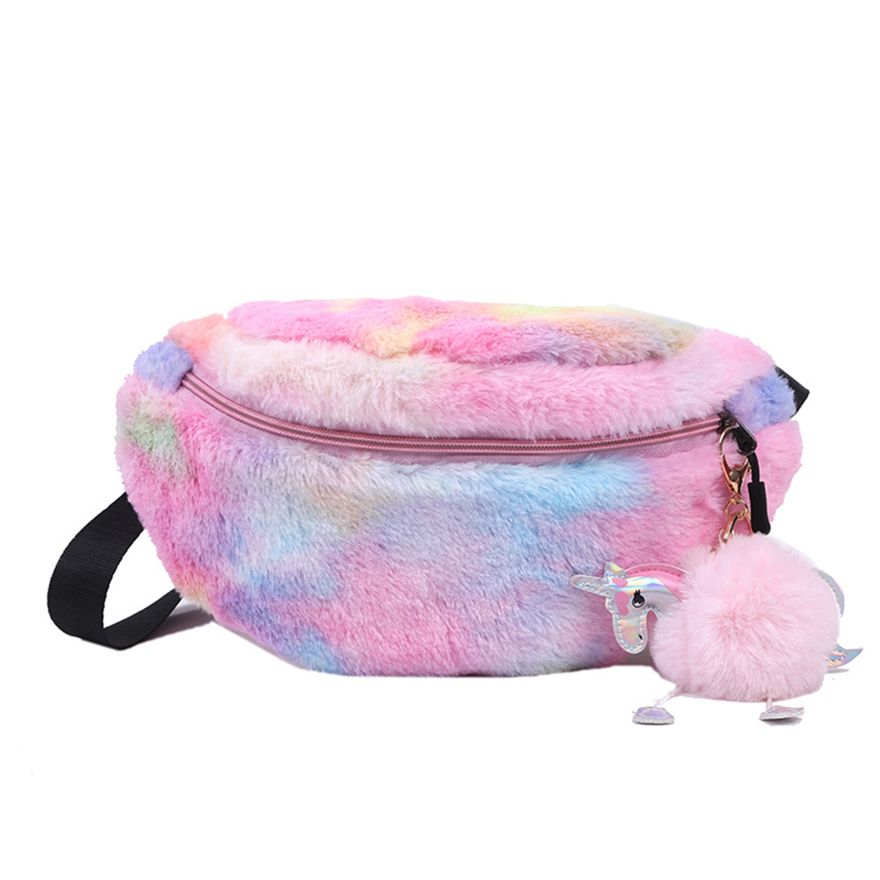 Cotton Stylish and versatile dyed plush belt bag 4