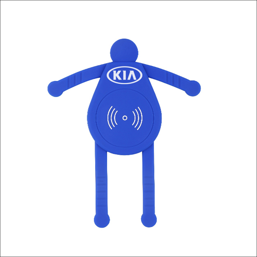 iMan 3 in 1 Wireless Phone Charger, Phone Holder, and Stand - Blue 2