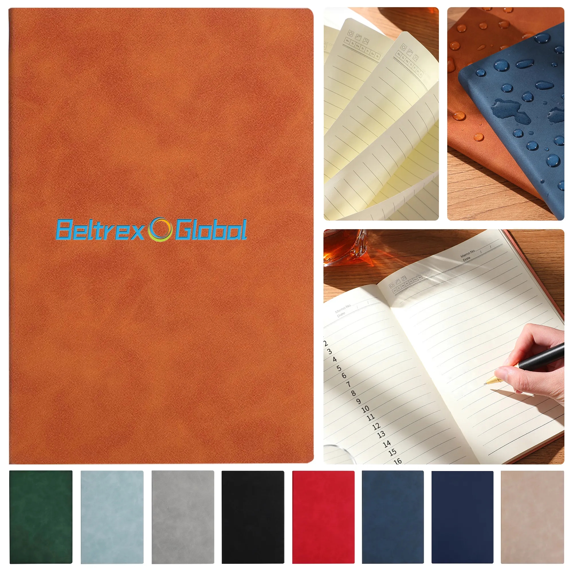 A5 PU Leather Business Notebook, Thickened Design for Meetin 2