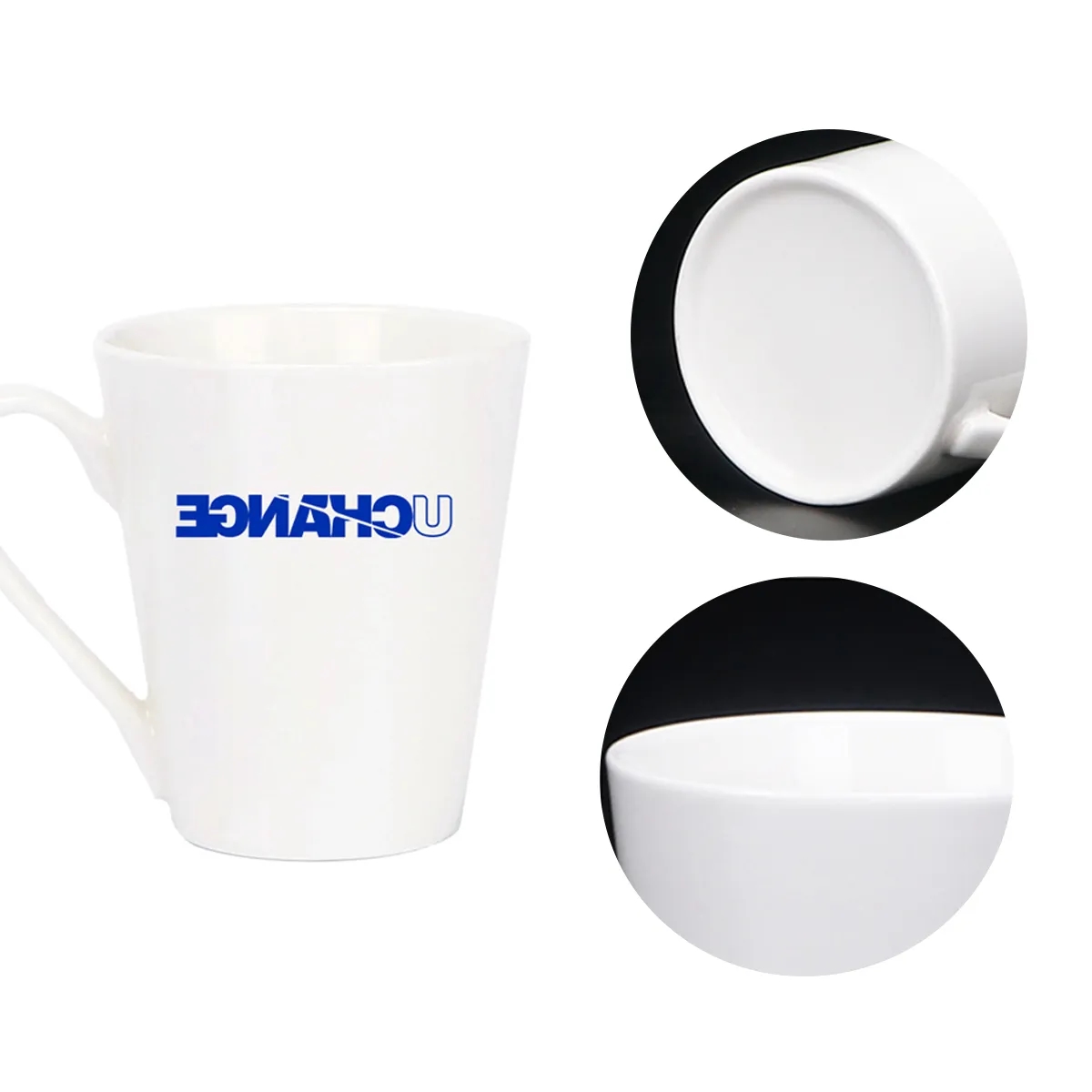 White Ceramic Coffee Mug For Custom Logos 2