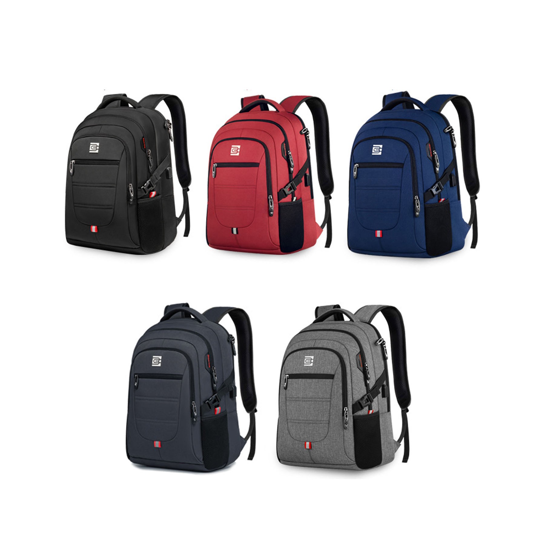 Travel Laptop Backpack, Large School Backpacks with USB Charging Port, 17.3 Inch Water Resistant 3