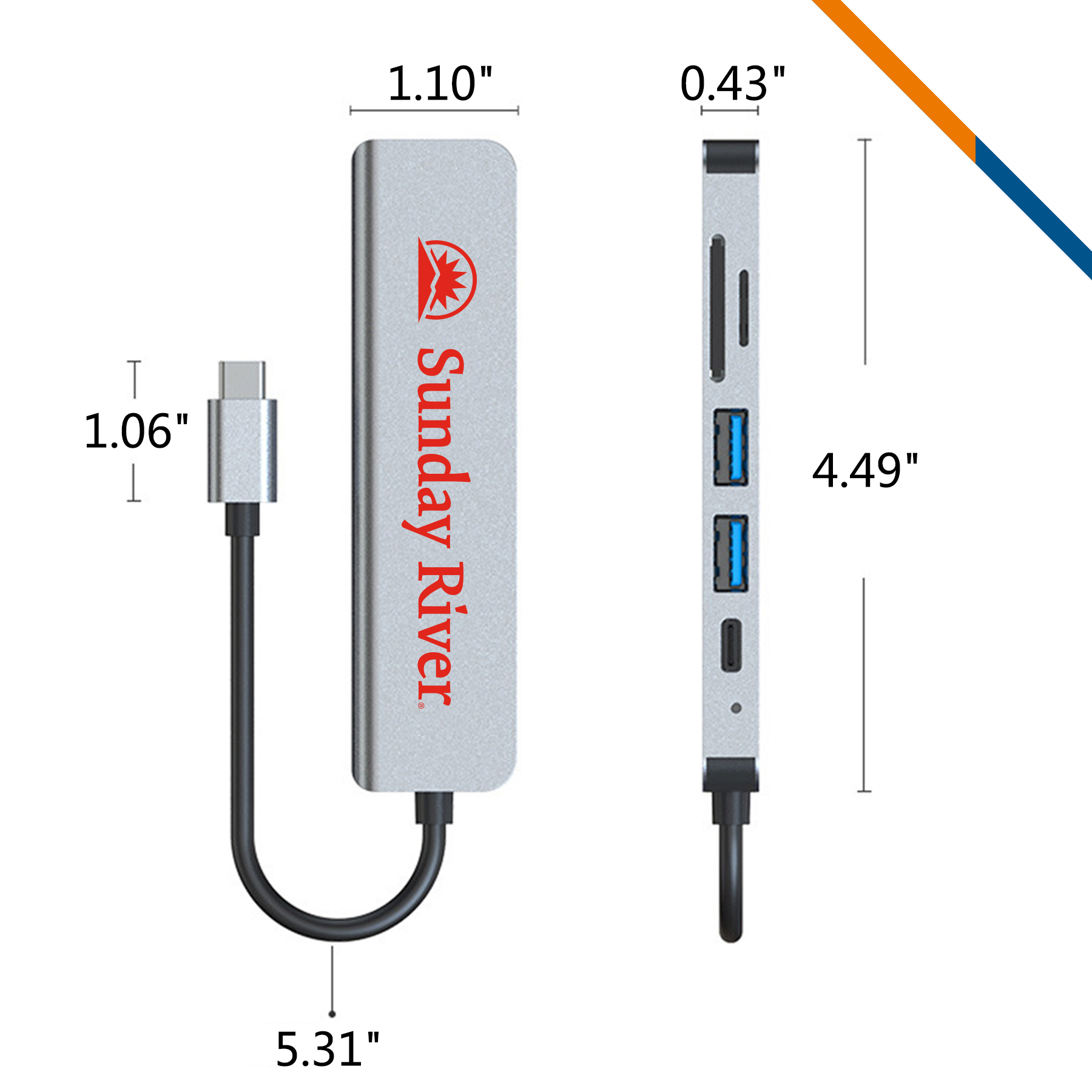 Kumie 6in1 USB Hub 4