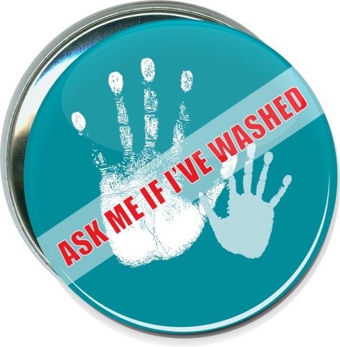 Ask me if I've washed, Business Button 1