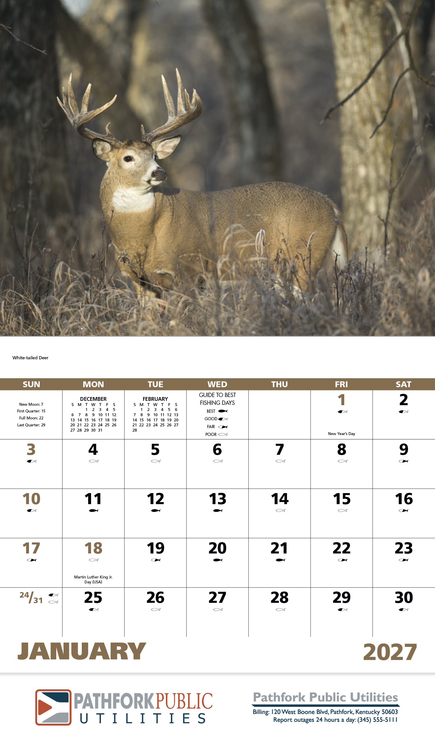 Good Value™ Wildlife Portraits - Stapled Calendar 29