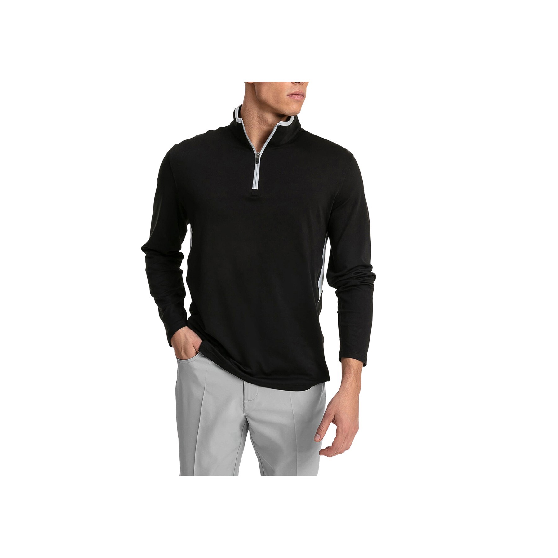 Men's Quarter Zip Polar Fleece Jacket 9