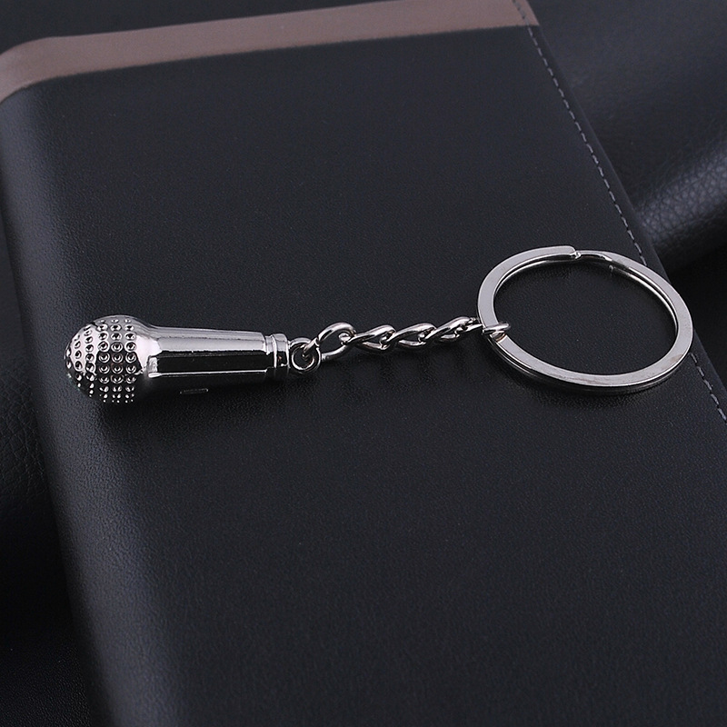 Mini Microphone Metal Key Chain 2