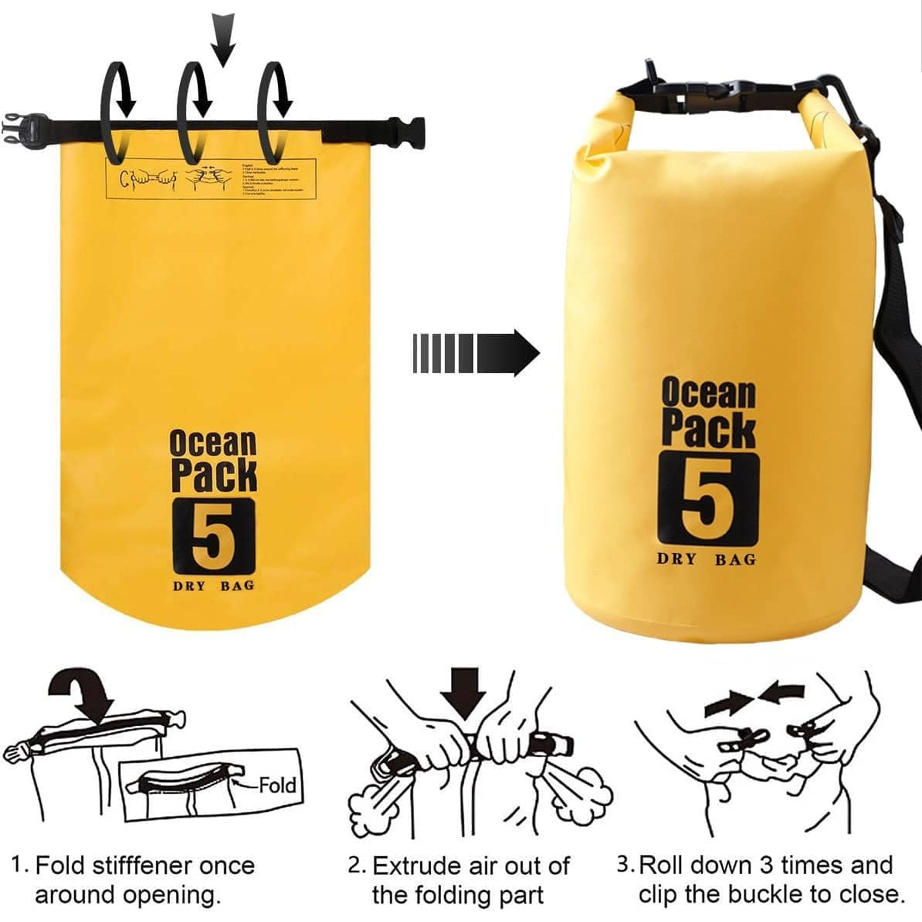 5L Waterproof Beach Dry Bag 4
