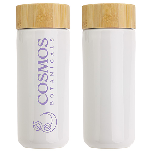 Milan 10 oz Ceramic Tumbler with Bamboo Lid 8
