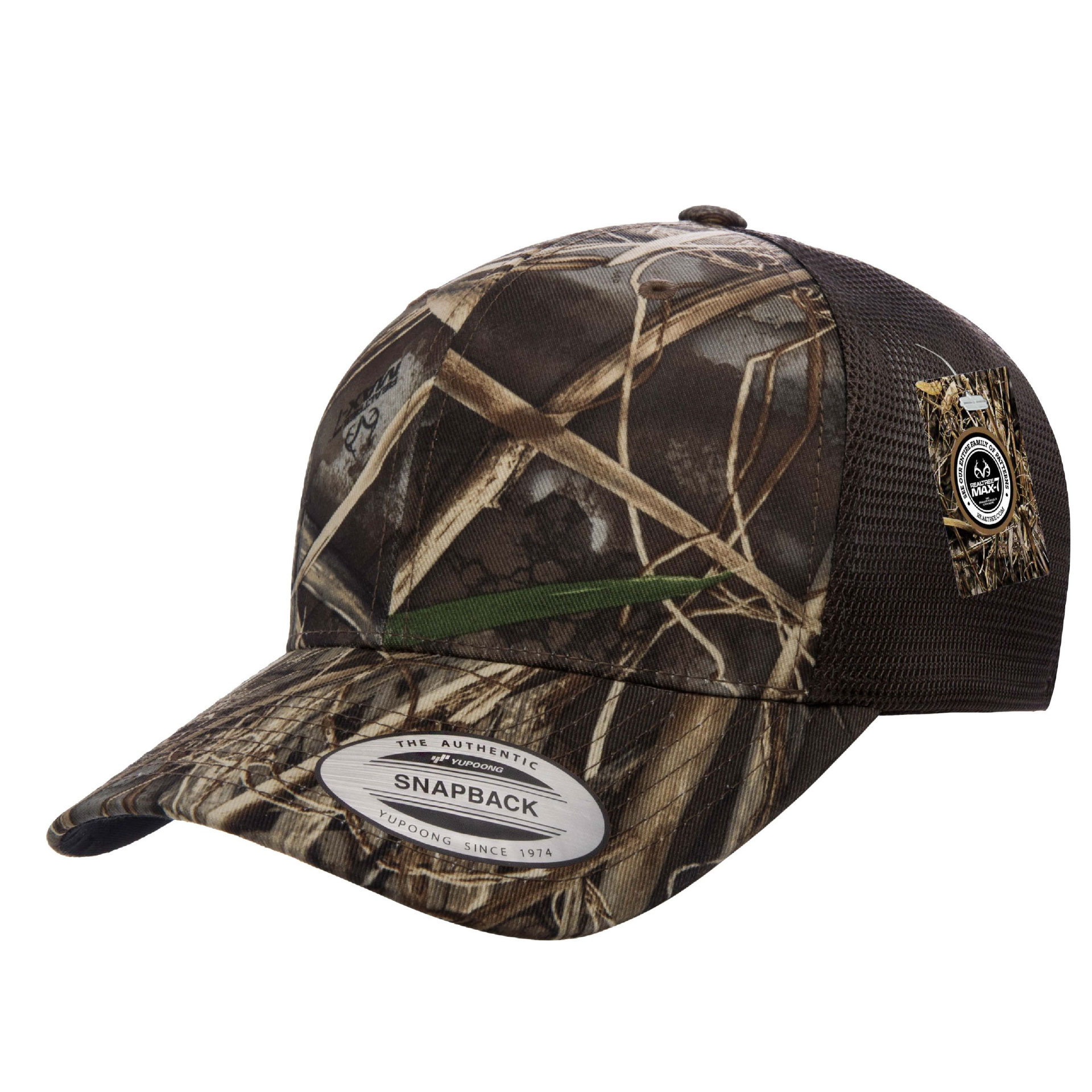 Yupoong 6606CA YP Classics Camo Retro Trucker Hat with Leatherette Patches or Embroidery 17