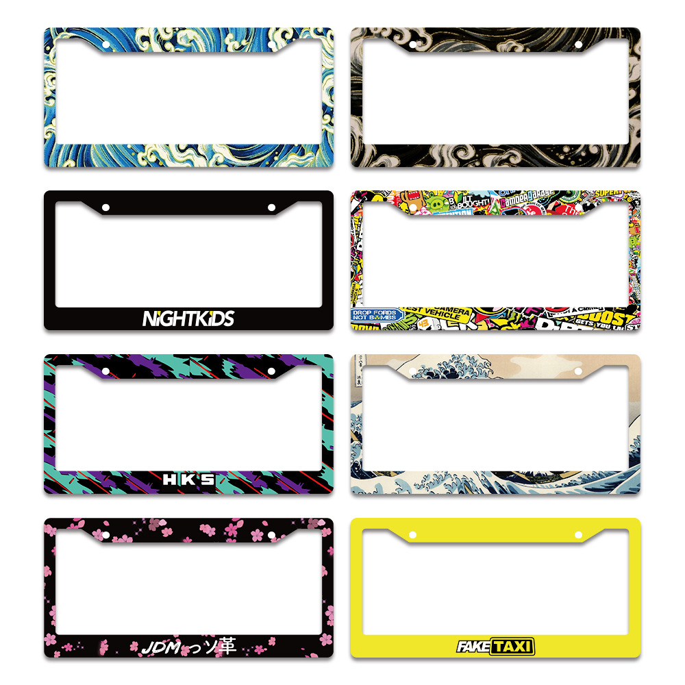 ABS Plastic Hard US License Size Plate Frames 2