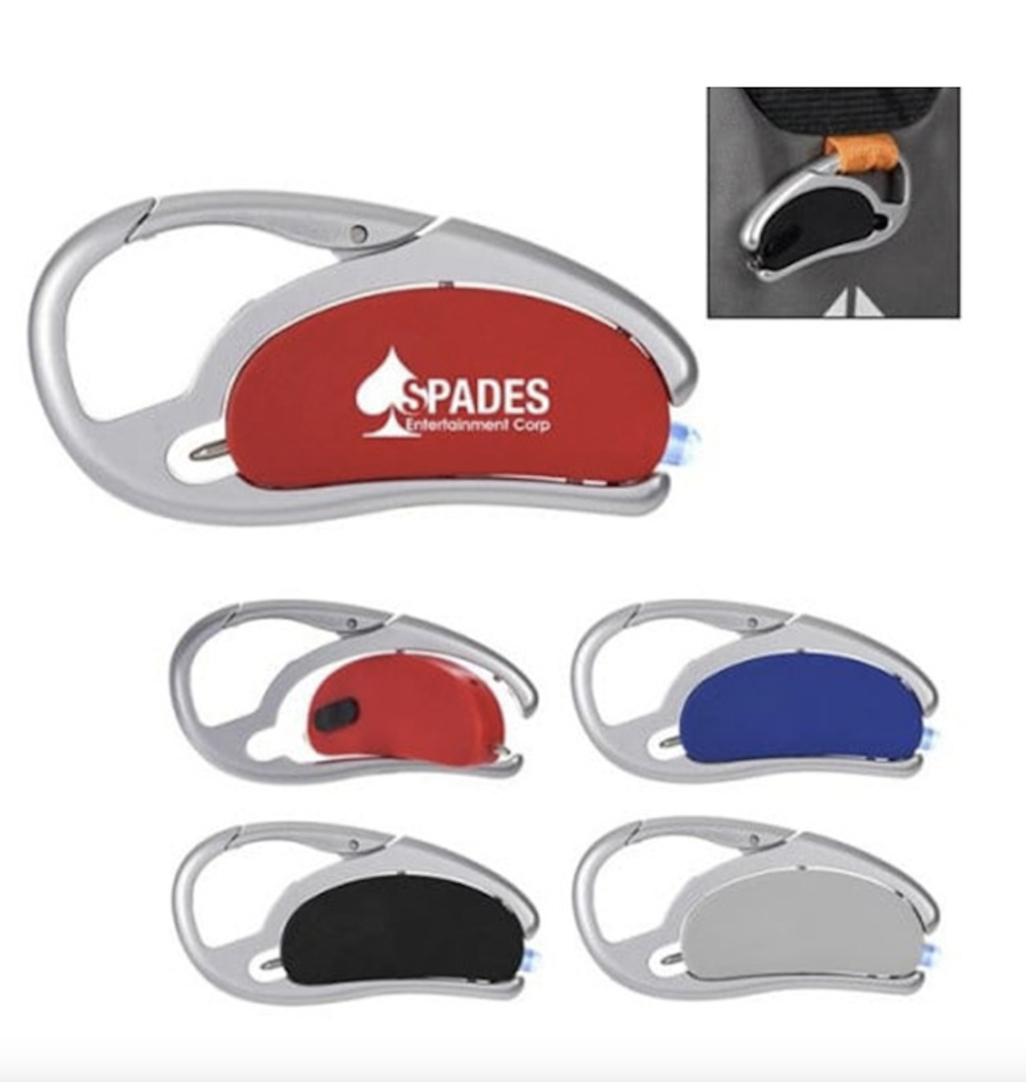 Carabiner Swivel Light & Pen 1