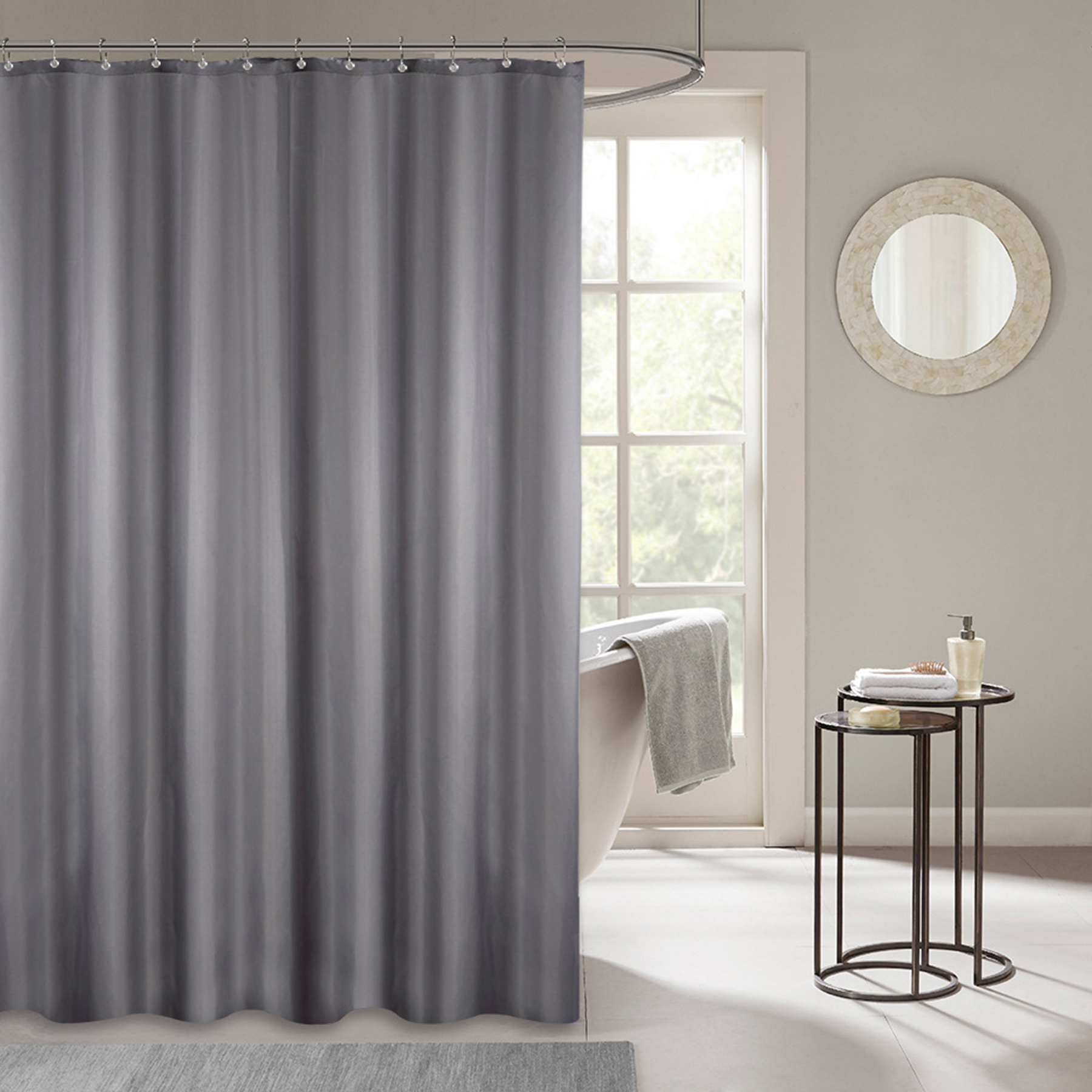 Plastic Bathroom Shower Curtain 4