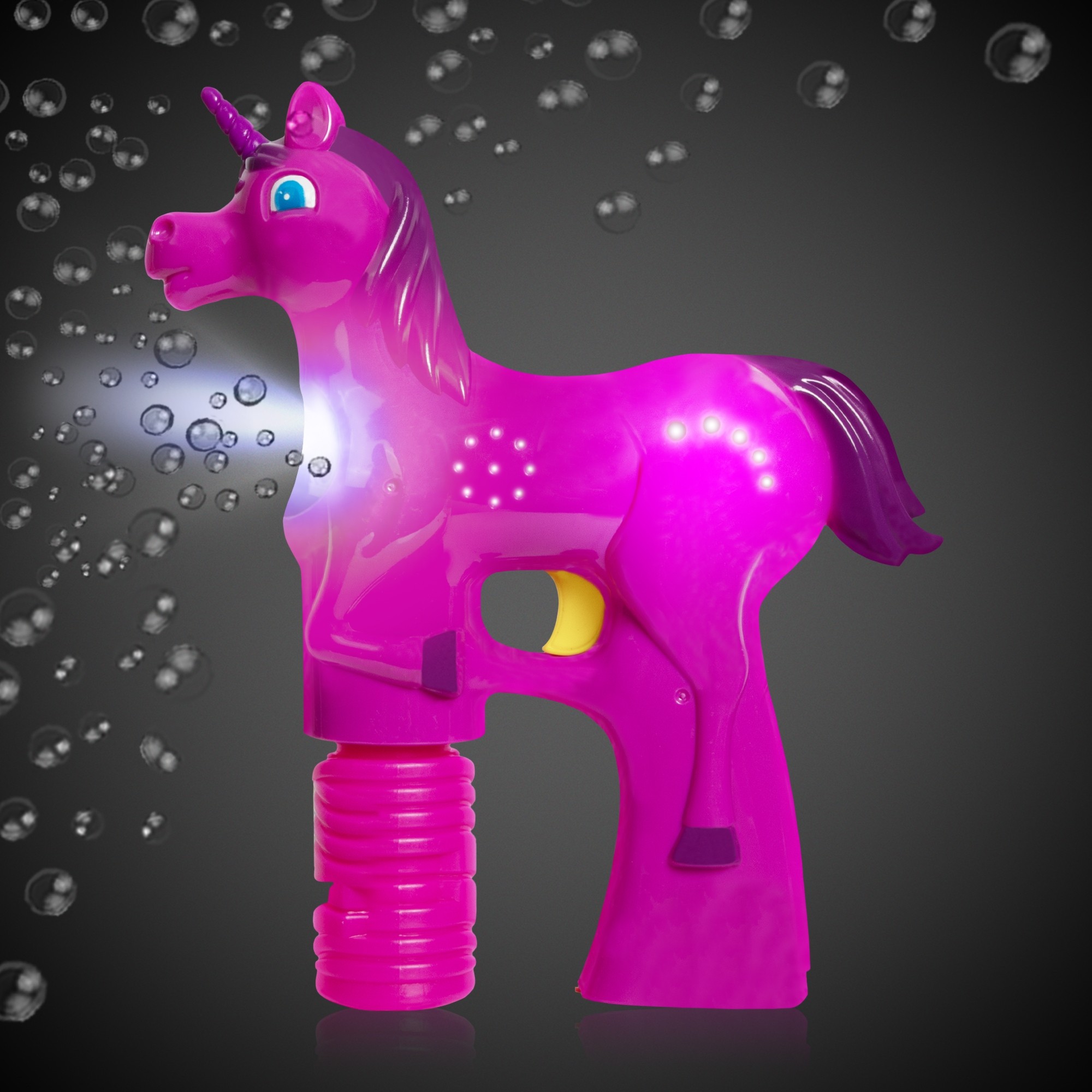 Magical Pink Unicorn LED Bubble Gun 2