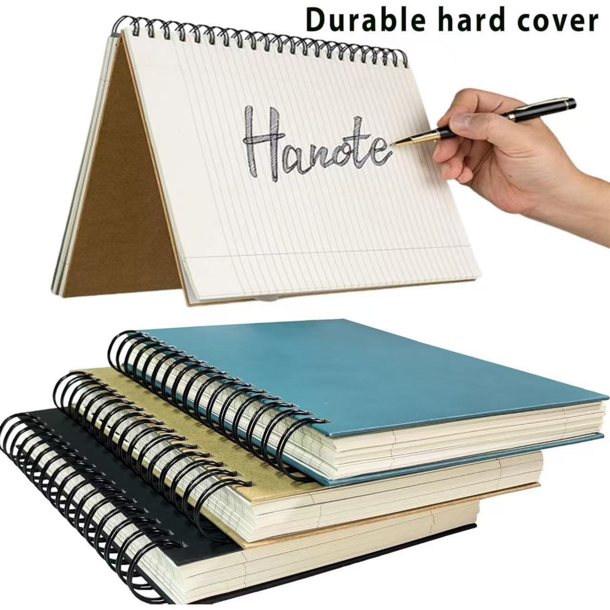 A5 120 Sheets Spiral Ruled Journal Wth Hard Cover 3