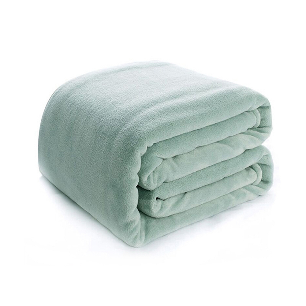 Double-sided Flannel Plain Thickened Single Layer Throw Blanket

 4