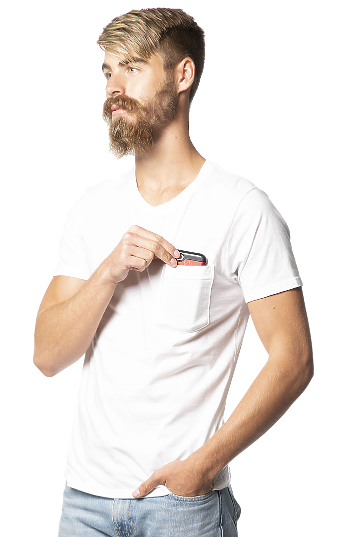 Unisex 50/50 Blend Pocket Tee 3