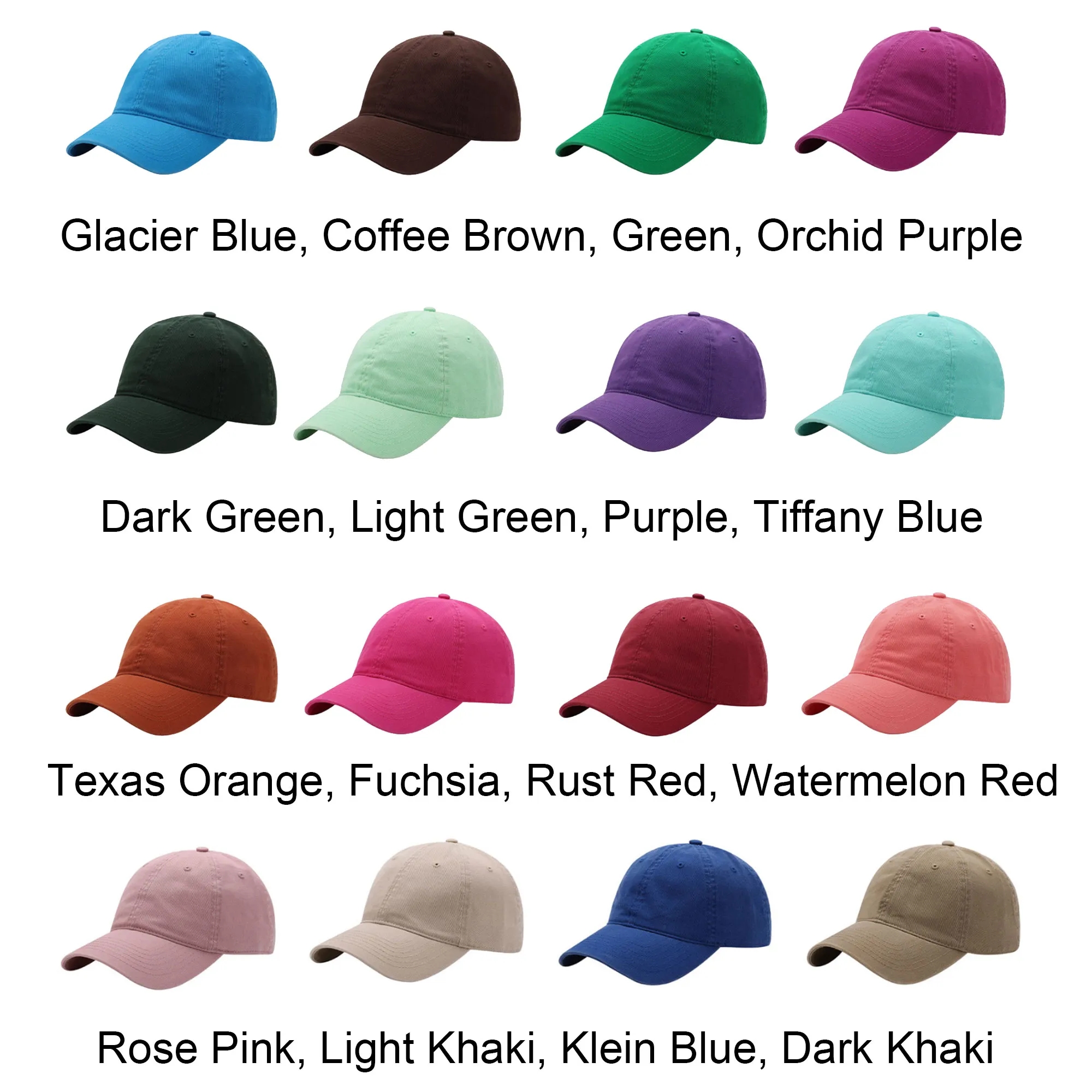 100% Cotton Baseball Cap Six Panel 5