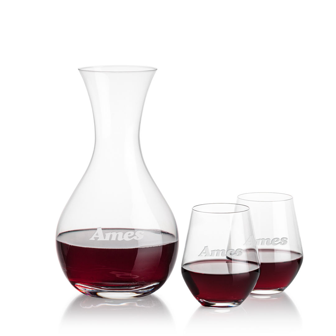 Adelita Carafe & Reina Stemless Wine 3