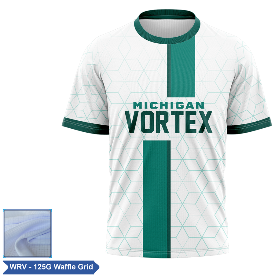 Unisex & Kids' Sublimation Waffle Grid Short Sleeve T-Shirt 4