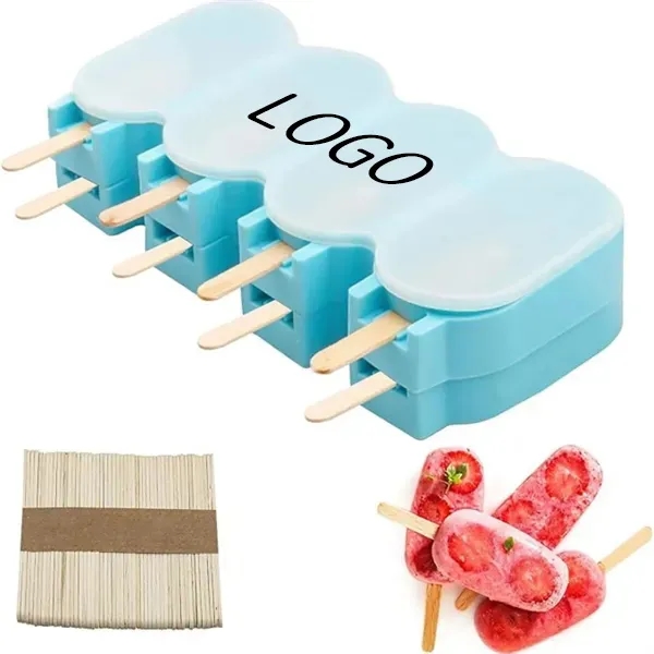 Silicone Popsicle Molds - Stackable Design 4