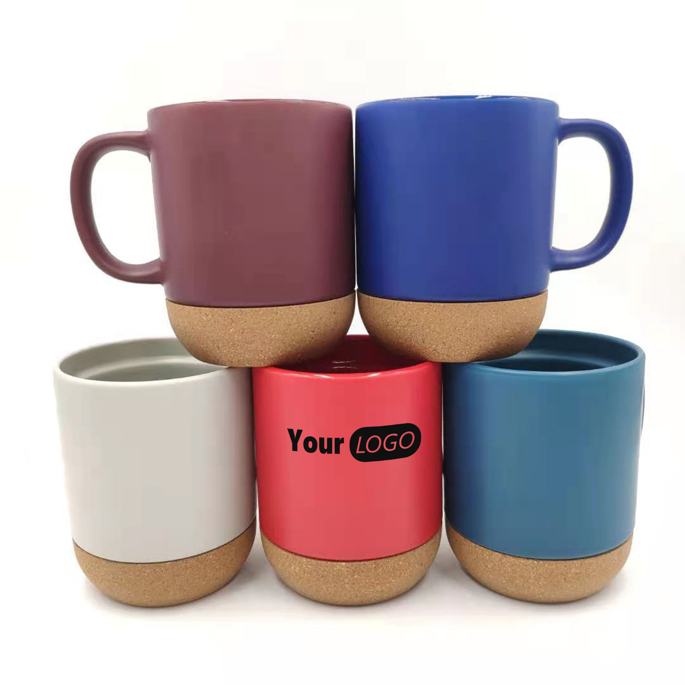 Ceramic Mug With Cork Bottom And Spill-Proof Lid For Coffee Lovers 2