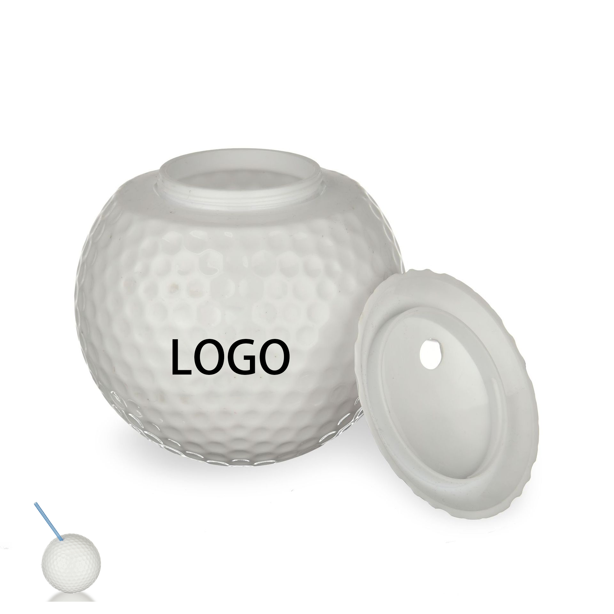 20Oz Golf Ball Plastic Straw Cup 2